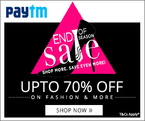 Paytm End of Season Sale: Upto 70% Off 