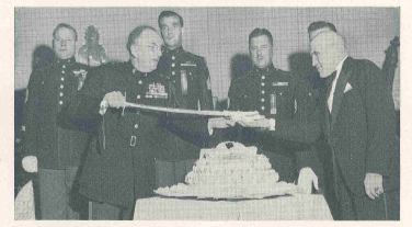 1947 Cake Cutting at Marines' Memorial Club 