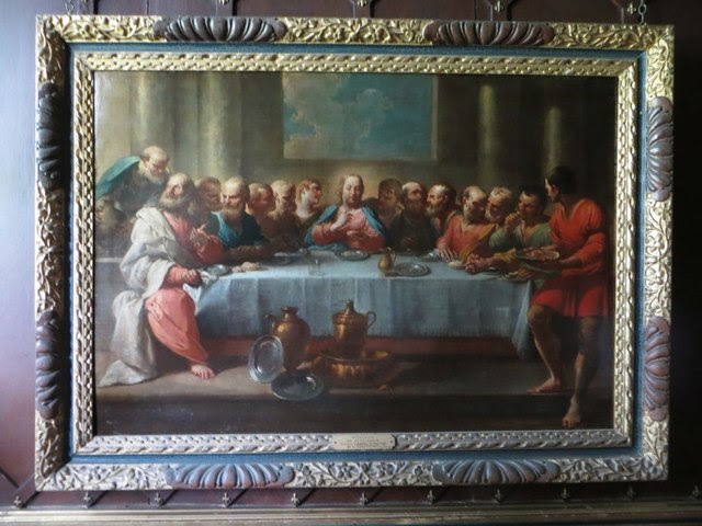  a painting on the last supper