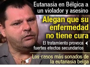Eutanasia a un preso condenado a cadena perpetua en Bélgica