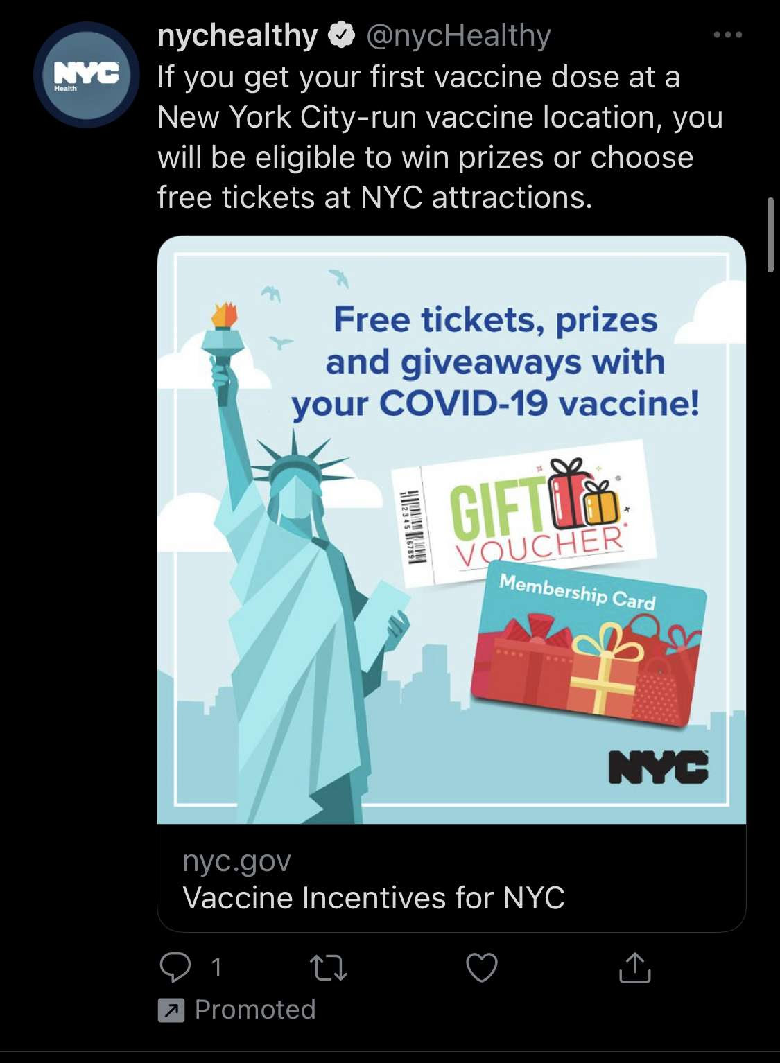 NYC Promotion for drugs