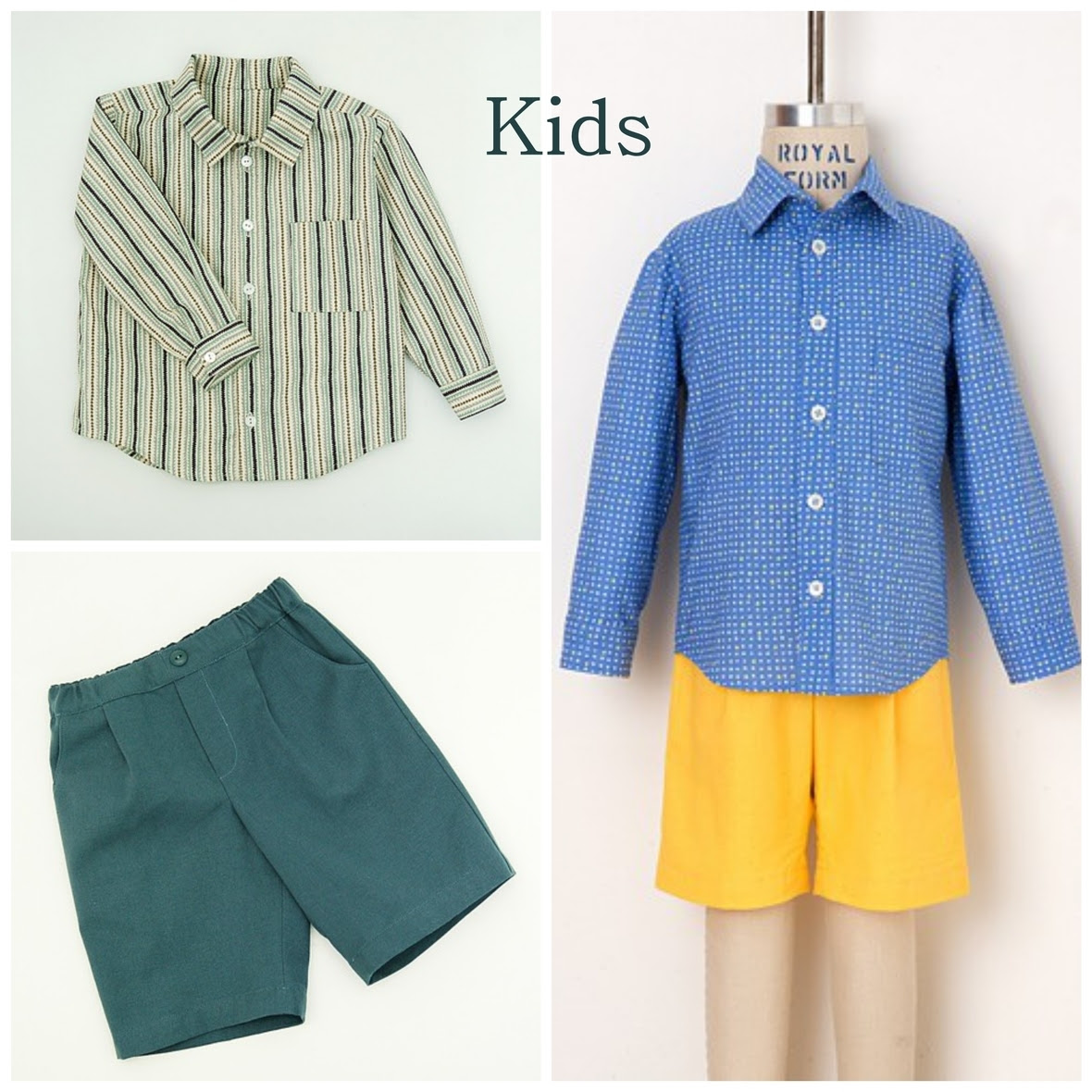 oliver and s  kids sketchbook shirt and shorts sewing pattern