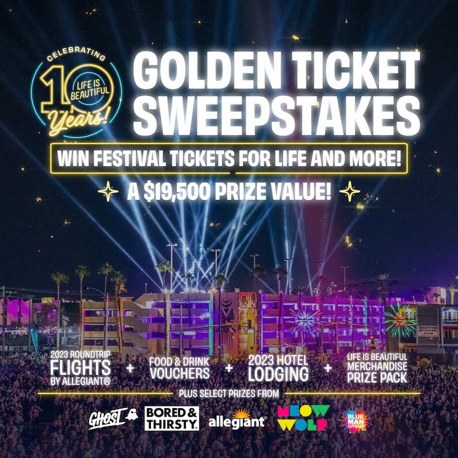 Golden Ticket Sweepstakes: Win Festival Tickets For Life & More!