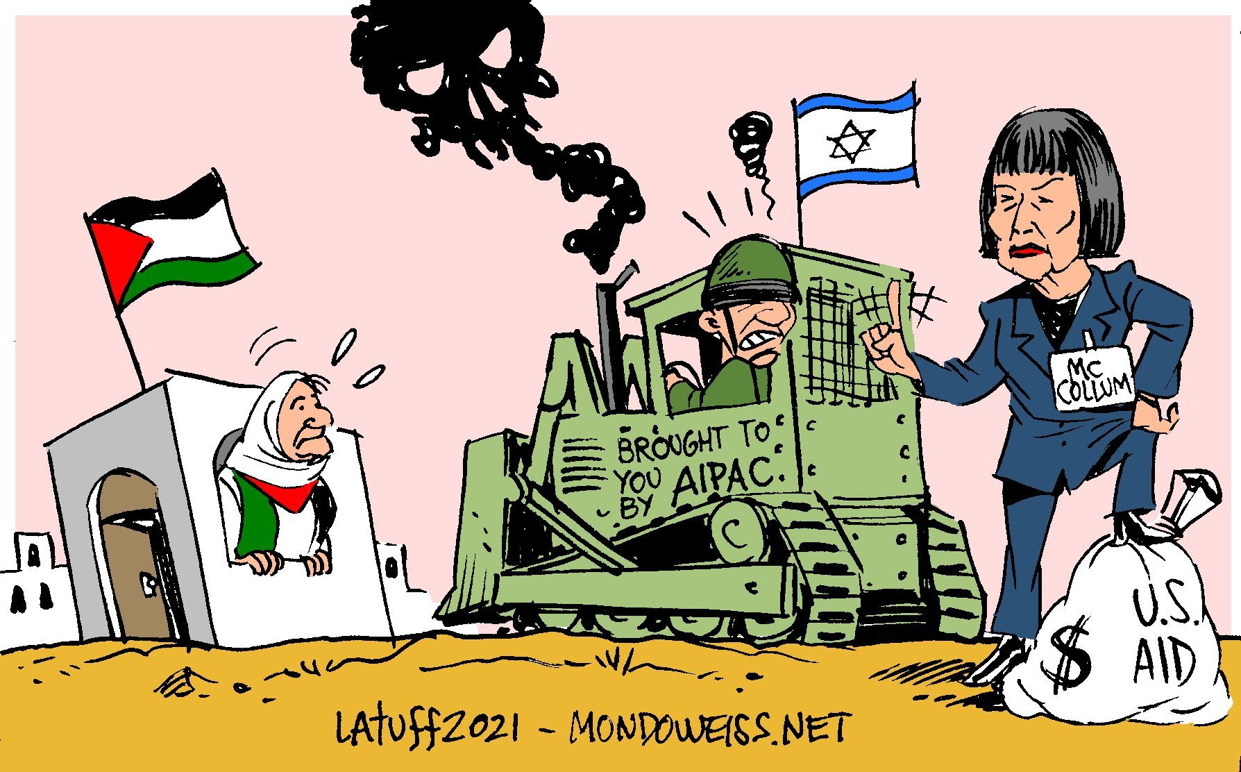 Carlos Latuff on Twitter: "I applaud @BettyMcCollum04 for her courage on  releasing this bill, seeking to end US complicity for #Israel human rights  violations against Palestinians. https://t.co/UhFZ5twERQ Cartoon  @Mondoweiss… https://t.co/ezpiVcHVyG"