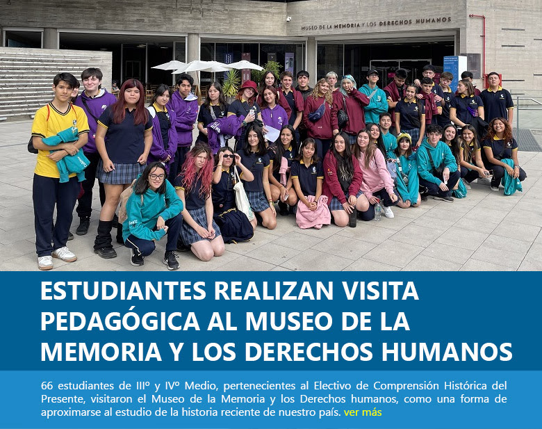 Estudiantes realizan visita pedagógica al Museo de la Memoria y los Derechos Humanos