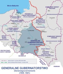 IV.rozbior Polski_mapa-pakt_Ribbentrop-Mołotow. Generalne_Gubernatorstwo 1939-1941 [mapa].