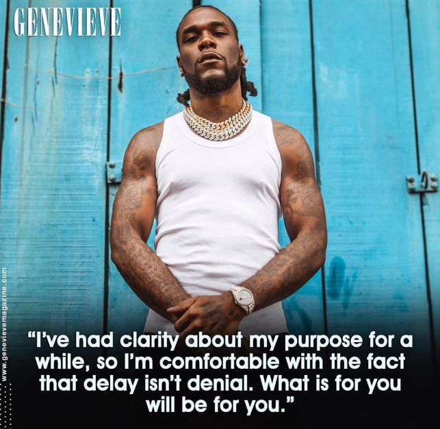 Burna Boy covers October edition of Genevieve Magazine (Photos)