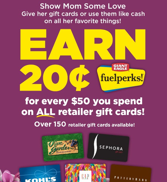 BeaDandelion Giant Eagle .20 Fuel Perks for every 50 Gift Card