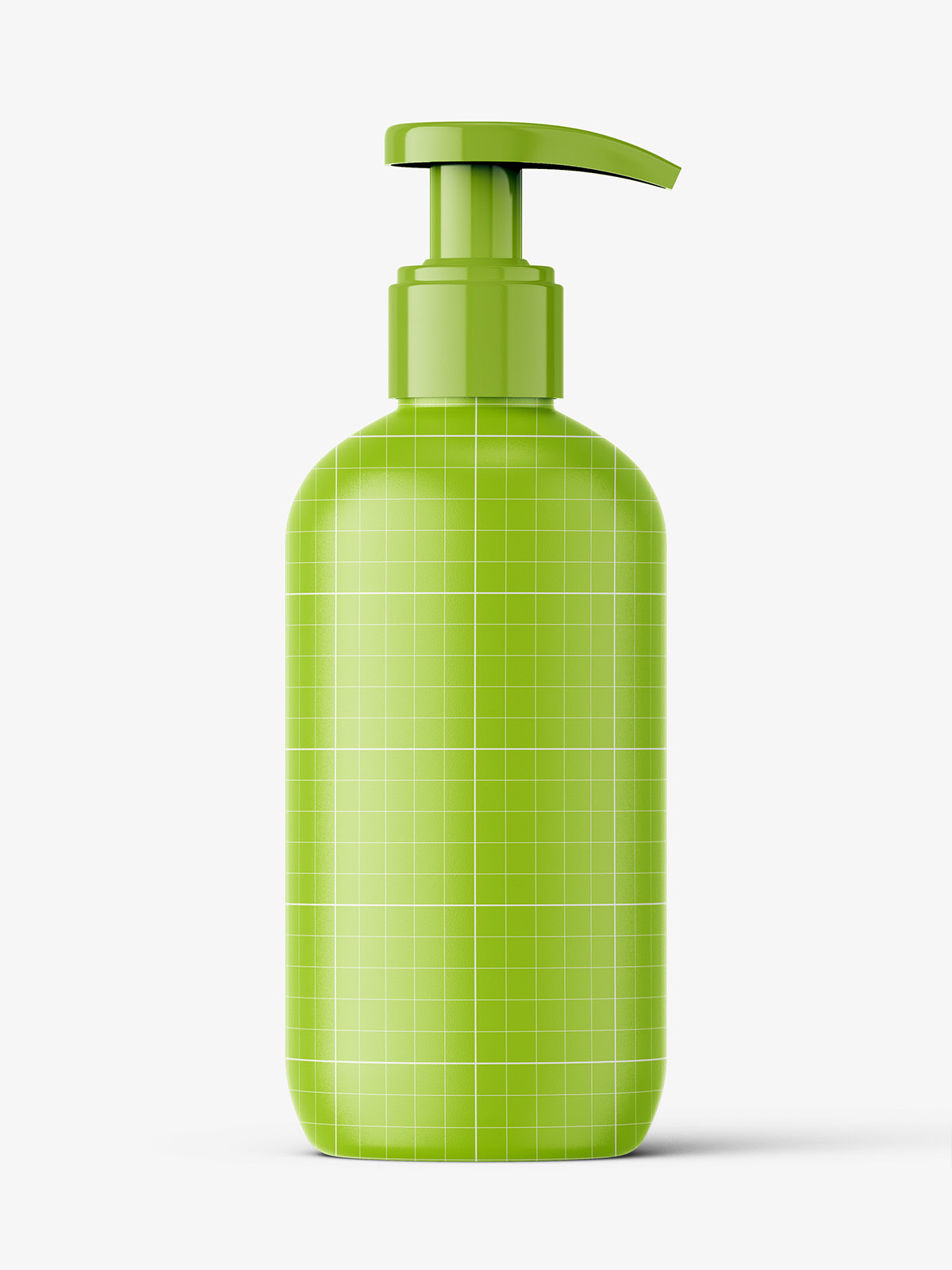 Glossy bottle with pump mockup / 250 ml Smarty Mockups