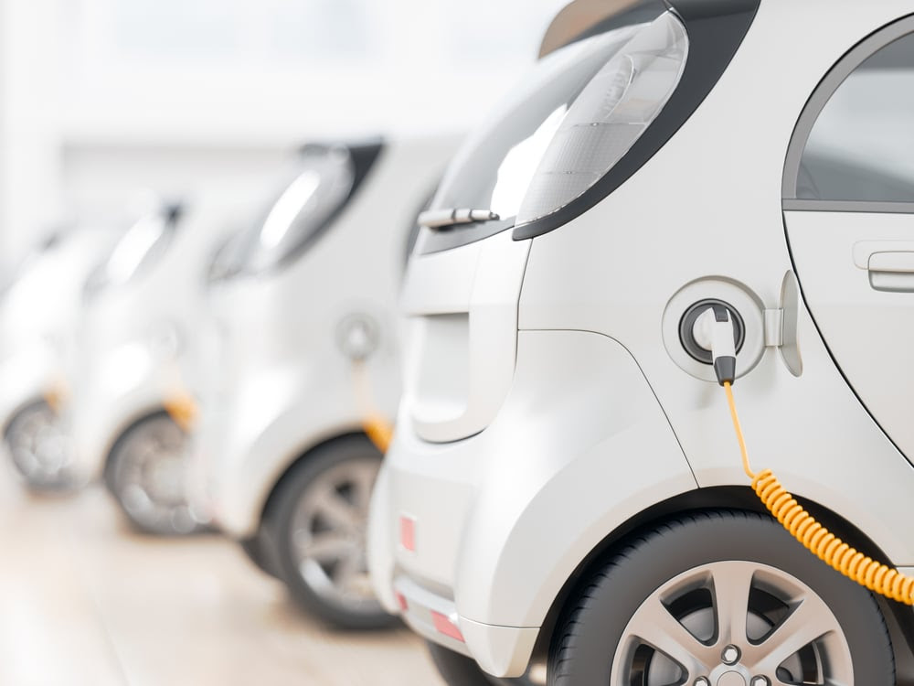 Fleet of electric vehicles charging