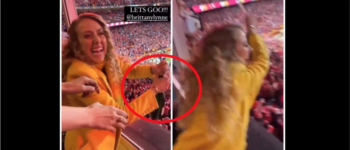 Patrick Mahomes’ Fiancée Sprays Champagne On Fans After The Chiefs Beat The Bills