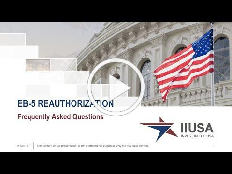 IIUSA EB-5 Reauthorization FAQs Webinar