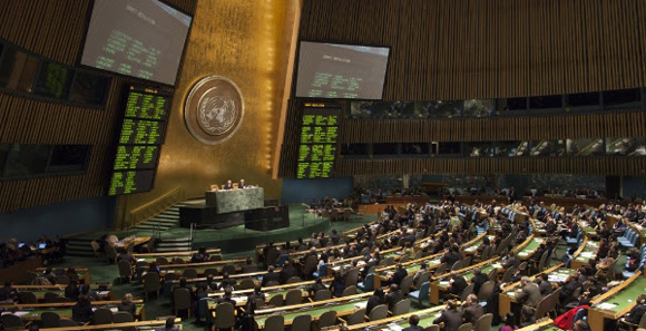 The US remains isolated at the United Nations General Assembly vote