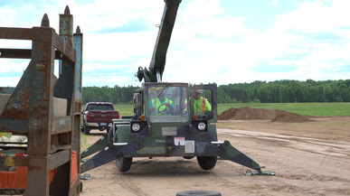 LRT Build students at Operators Engineers Union Training Center in Hinckley