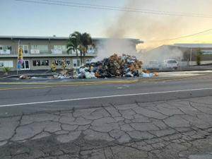 Fire crews extinguish dumpster fire in Hilo