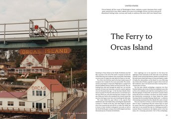 Kinfolk magazine spread of article on Orcas Island