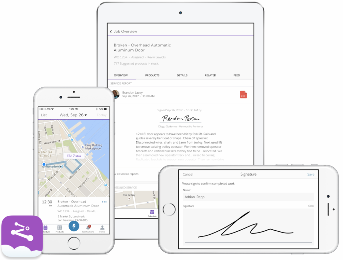 Manage your field service with salesforce