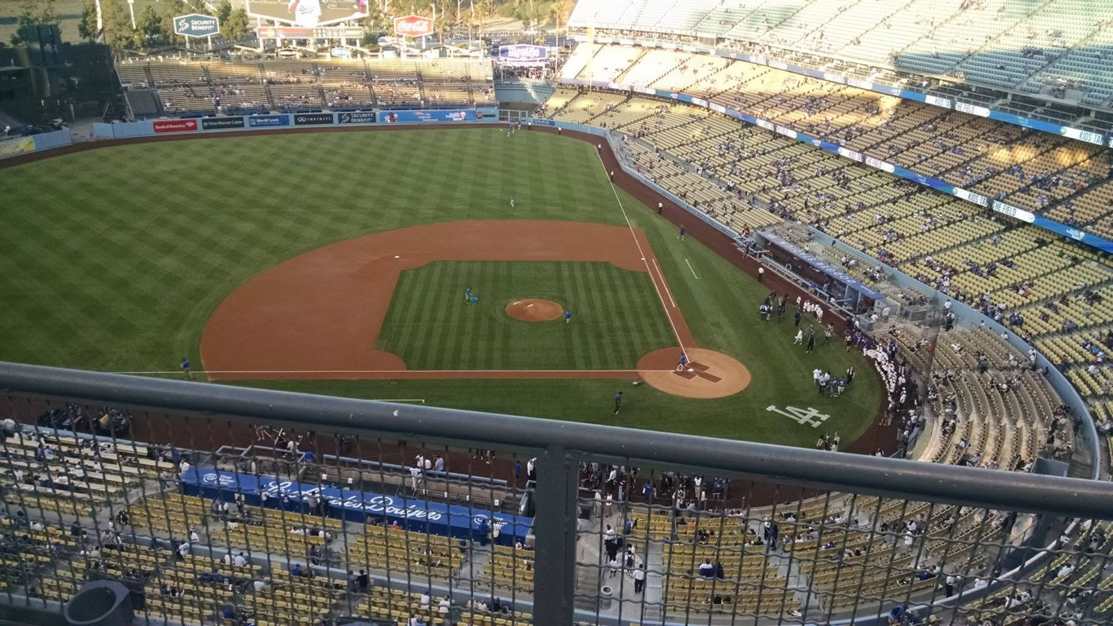 Great for scenery, but not for the game Dodger Stadium Top Deck 13
