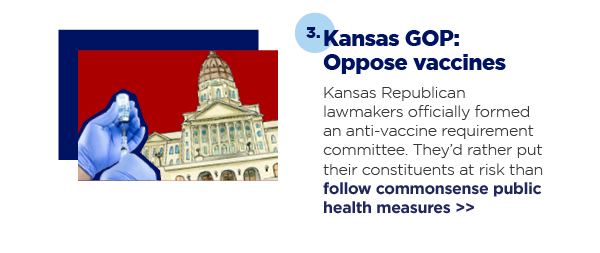 3. Kansas GOP: Oppose vaccines