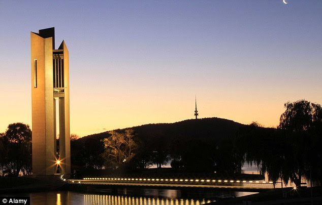 The national Carillion, Aspen island in Canberra. The nation's capital was ranked the best place to live in the world