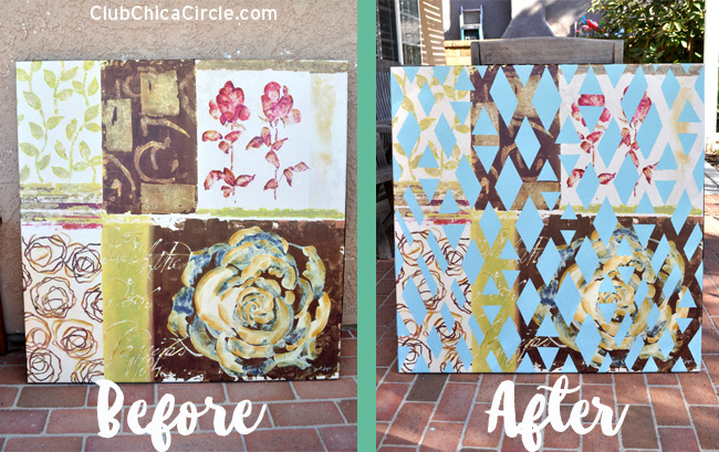 canvas-upcycle-art-project-for-teen-room-before-and-after
