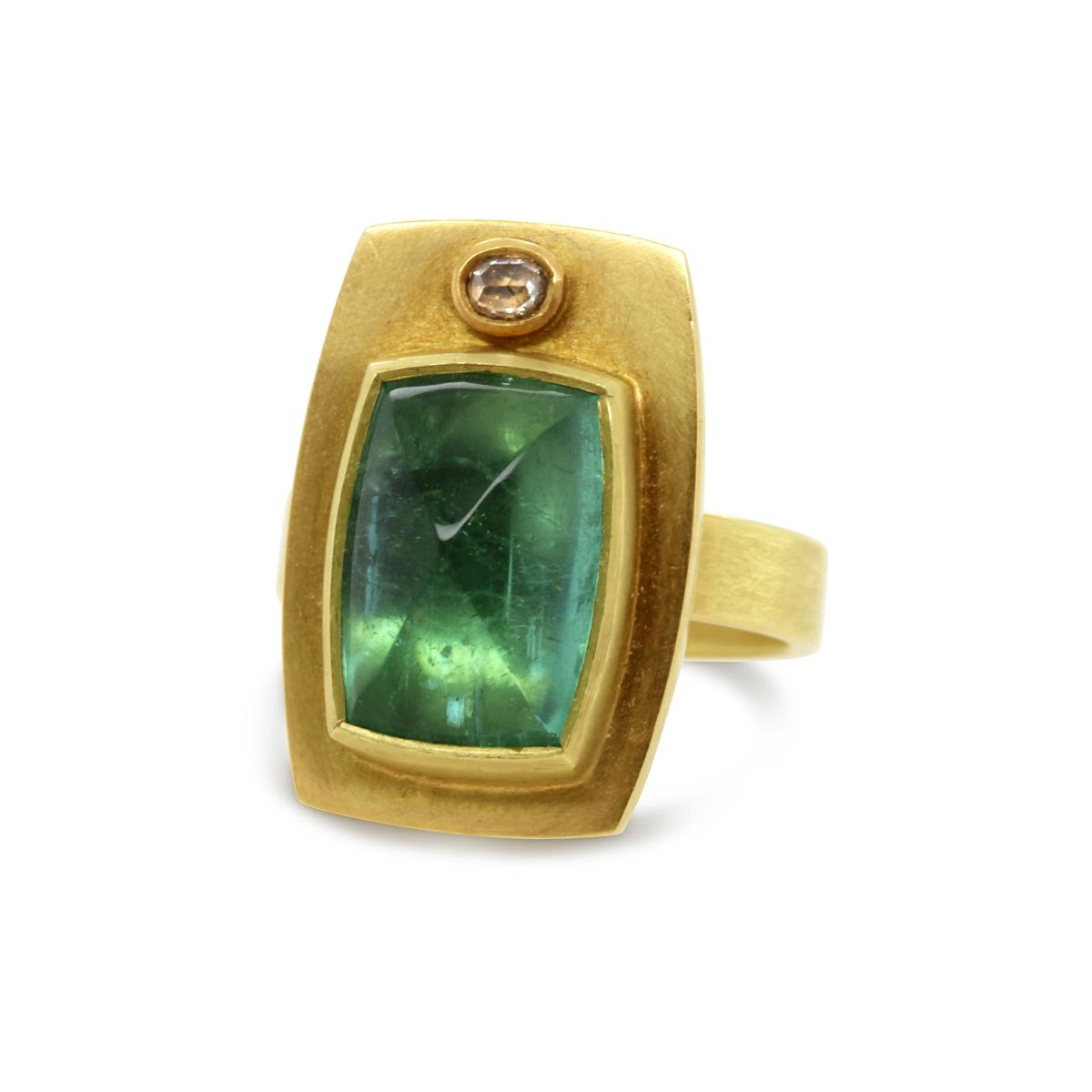 Tourmaline ring by catherine mannheim at designyard contemporary jewellery dublin ireland 