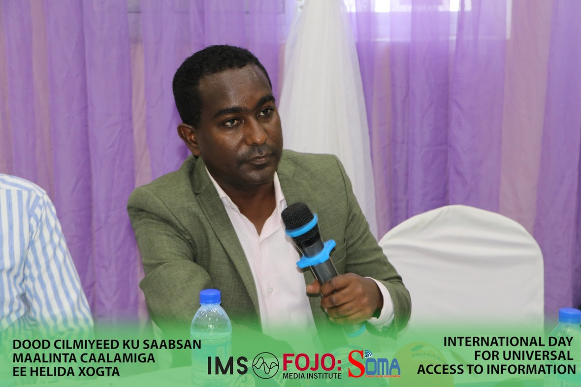 Abdalle Mumin Secretary General of the Somali Journalists Syndicate SJS