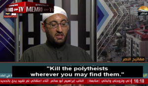 Islamic scholar invokes Qur’an to justify killing Jews: “Kill the polytheists wherever you may find them”