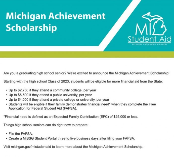 Michigan Achievement Scholarship