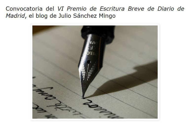 VI Premio de Escritura Breve de Diario de Madrid