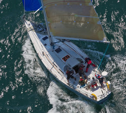 J/42 sailing in the Med