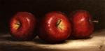 Three Red apples - Posted on Monday, December 1, 2014 by Jane Palmer