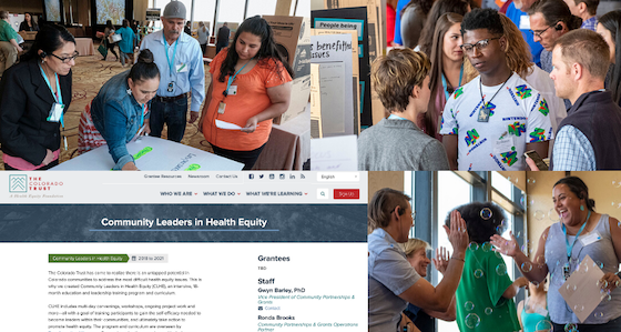 Images relating to the Community Leaders in Health Equity program