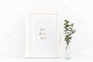 Styled Stock White Frame Mockup