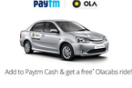Add 500/- to Paytm Cash & get a 300/- off on Olacabs 