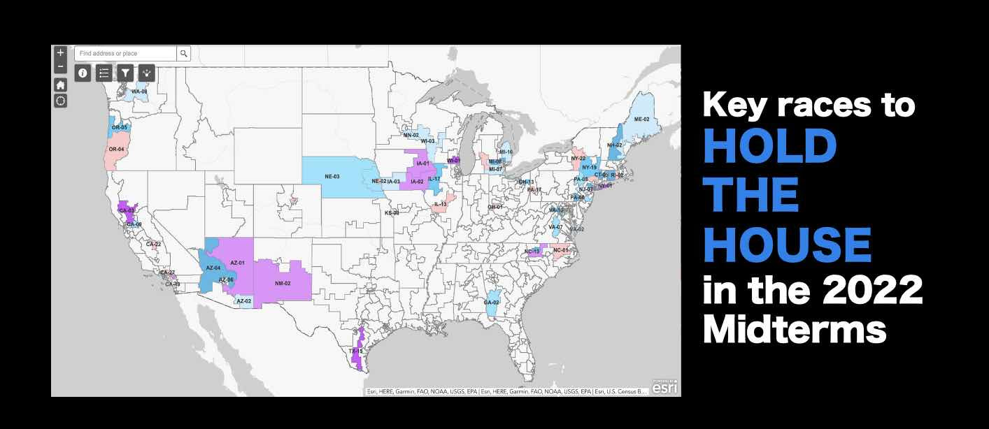 Mapping the key races to hold the house in 2022