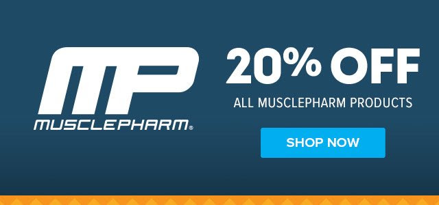 20% Off ALL MusclePharm Products. Shop Now.