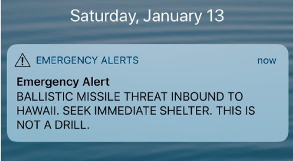 Hawaii Missile Alert