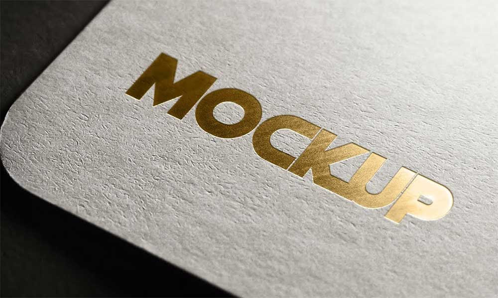 Gold Logo Mockup Free Download Radea