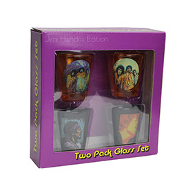 Jimi Hendrix - Poses Shot Glasses