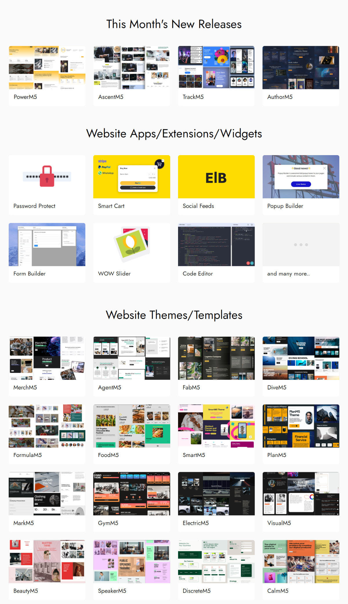 mobirise themes  extensions