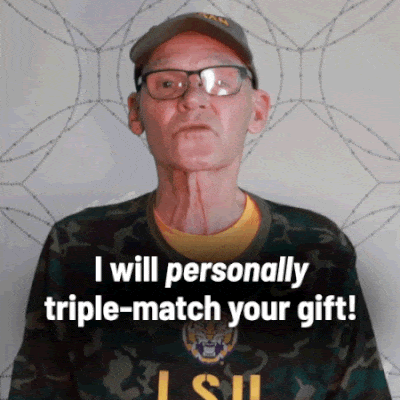 I will personally triple-match your gift!