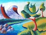 Mark Webster - Abstract Landscape Oil Painting 2.11.13 - Posted on Friday, November 21, 2014 by Mark Webster