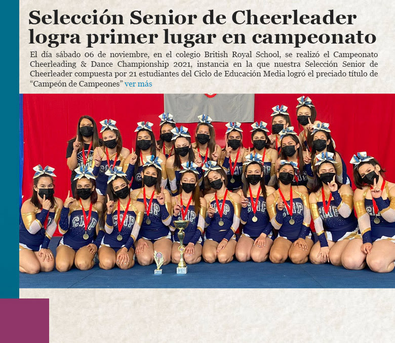Selección Senior de Cheerleader logra primer lugar en campeonato