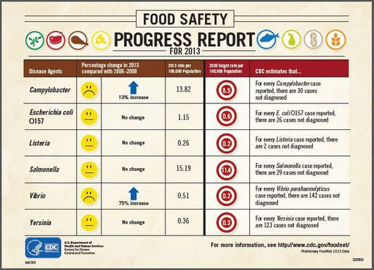 Nation's annual Food Safety Report Card for 2013