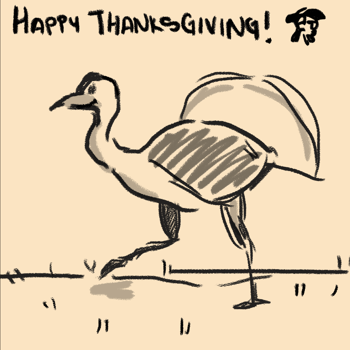 Cam Fox of Acton, a senior in Minuteman's Design and Visual Communications program, created the Thanksgiving "gif" animation seen above.