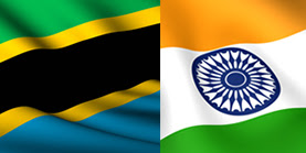 Tanzania and India Flag