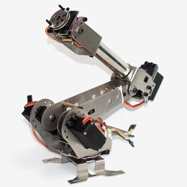 DIY 6DOF Aluminum Rotating Mechanical Robot Arm Kit 