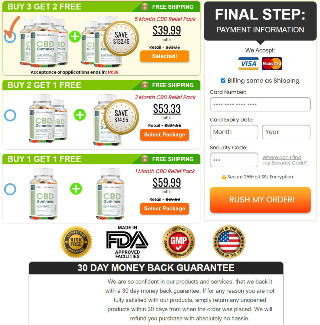 Hillstone Hemp CBD Gummies Price