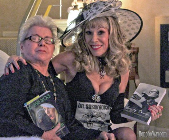 Dr. Betty Dodson & Dr. Susan Block celebrate Betty's 87th Birthday with The Bonobo Way & Sex by Design. Photo: Sarah Bella